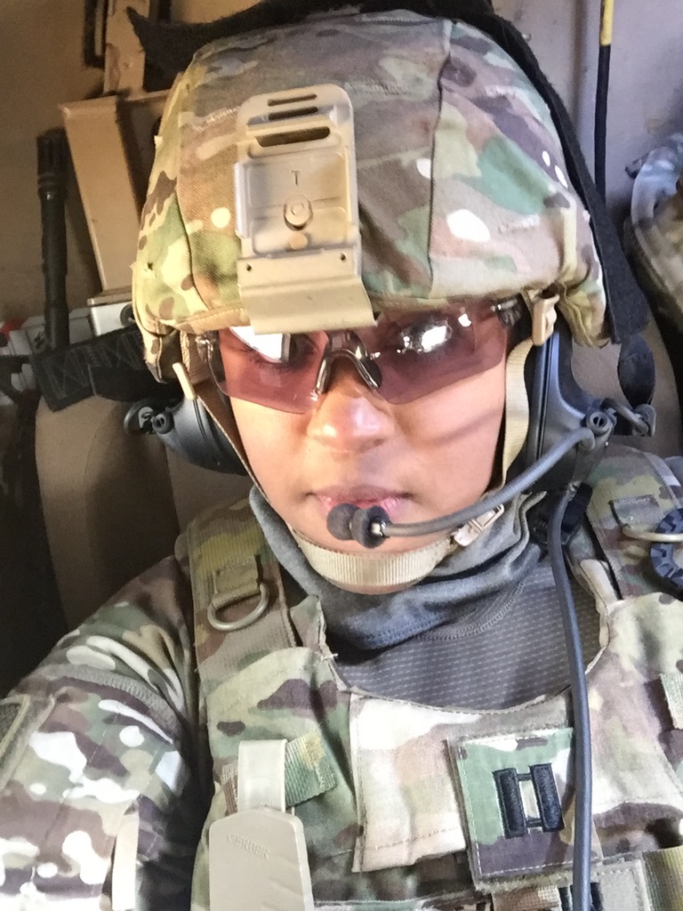Marie Malvoisin during her deployment to Afghanistan